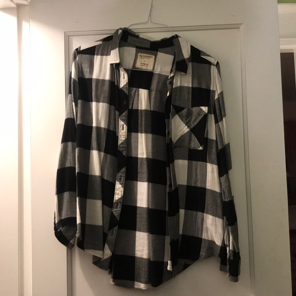 Black & White Checked Flannel